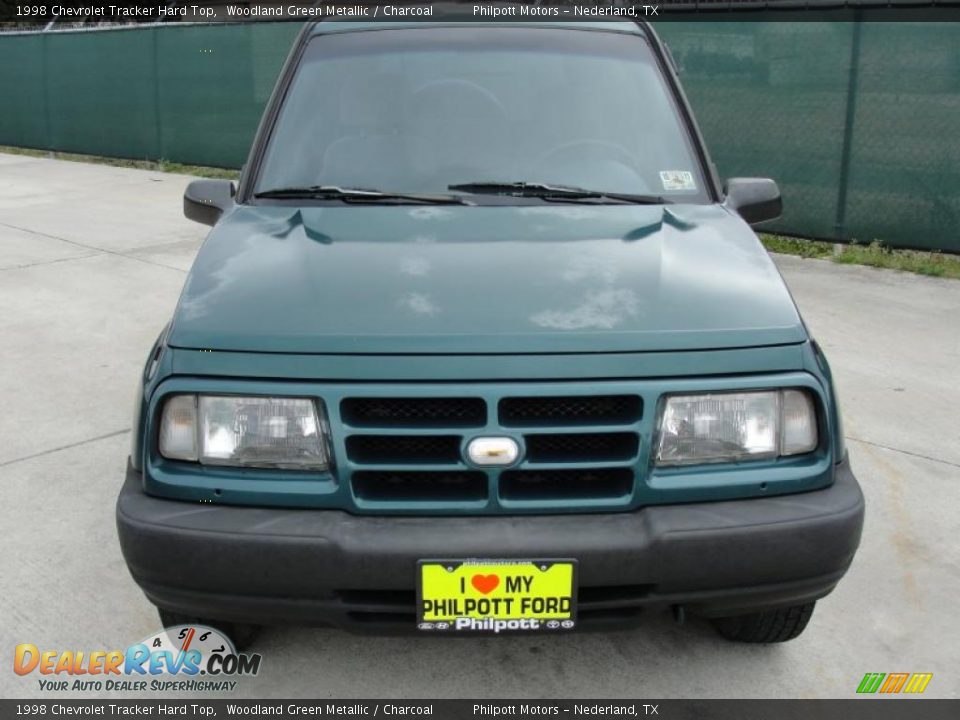 1998 Chevrolet Tracker Hard Top Woodland Green Metallic / Charcoal Photo #8