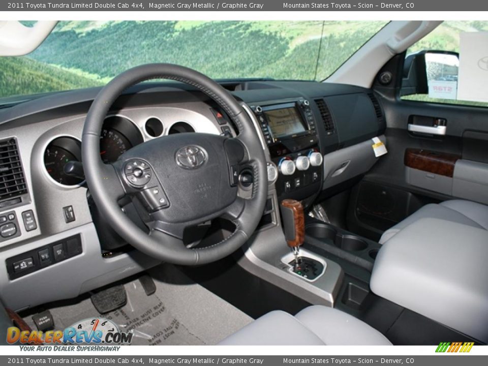 Graphite Gray Interior - 2011 Toyota Tundra Limited Double Cab 4x4 Photo #4