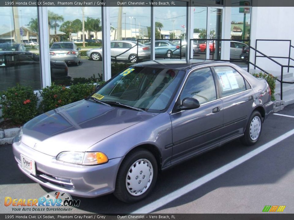 1995 Honda Civic LX Sedan Phantom Gray Pearl / Grey Photo #1