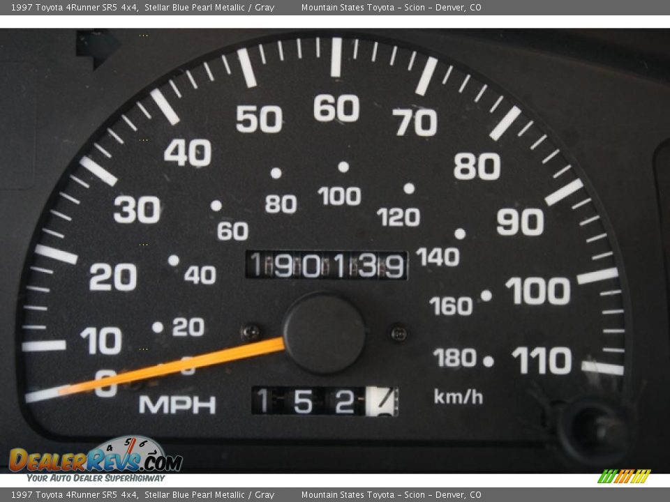 1997 Toyota 4Runner SR5 4x4 Stellar Blue Pearl Metallic / Gray Photo #7