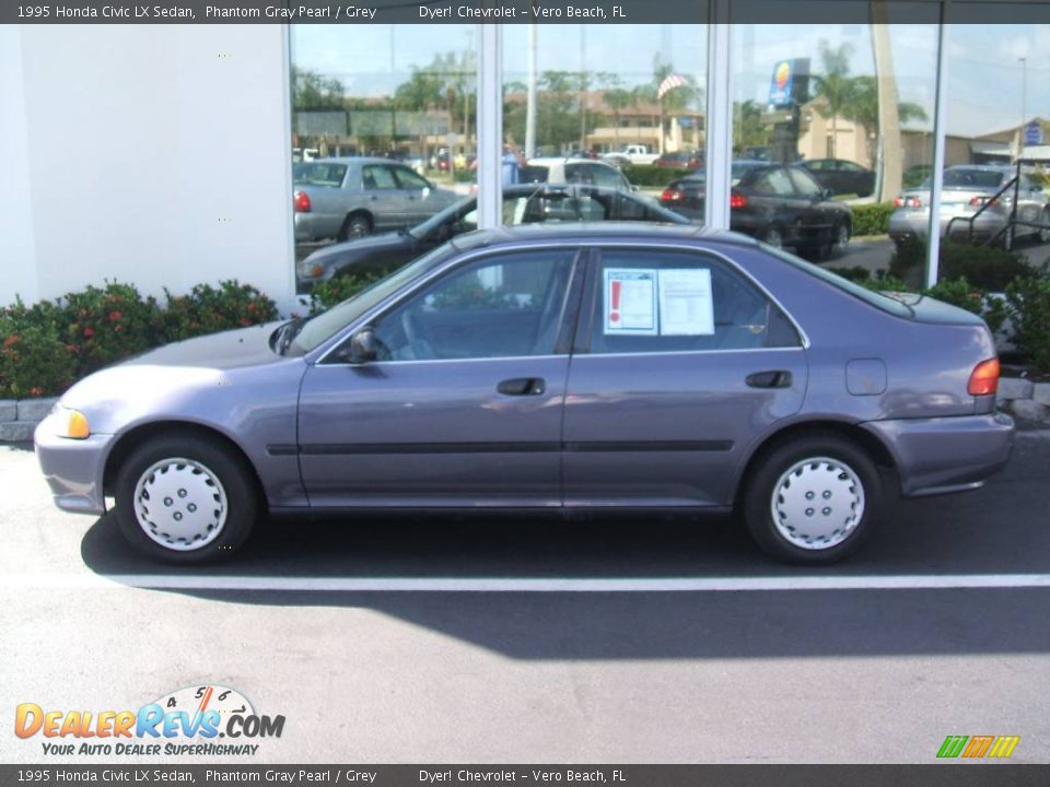 1995 Honda Civic LX Sedan Phantom Gray Pearl / Grey Photo #4