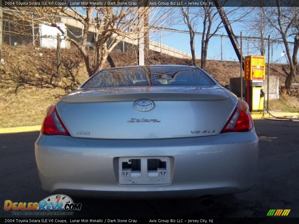 2004 Toyota Solara SLE V6 Coupe Lunar Mist Metallic / Dark Stone Gray Photo #5