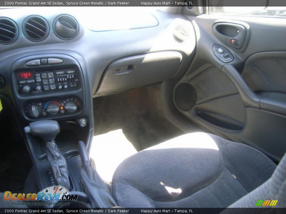 2000 Pontiac Grand Am SE Sedan Spruce Green Metallic / Dark Pewter Photo #15