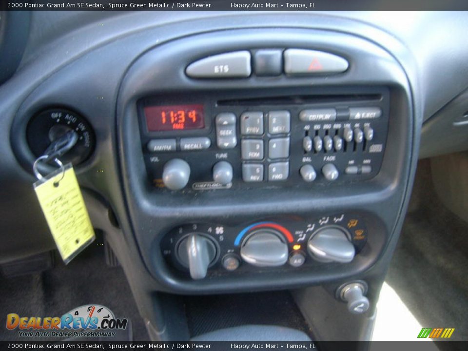 2000 Pontiac Grand Am SE Sedan Spruce Green Metallic / Dark Pewter Photo #20