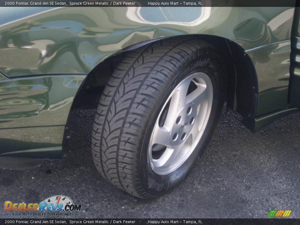 2000 Pontiac Grand Am SE Sedan Spruce Green Metallic / Dark Pewter Photo #24