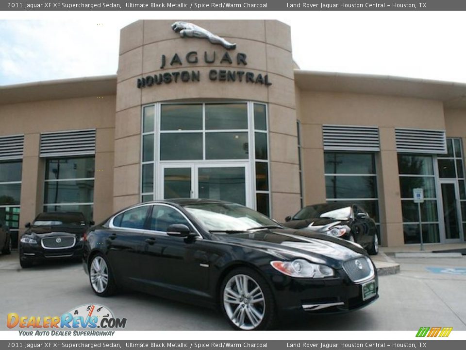 2011 Jaguar XF XF Supercharged Sedan Ultimate Black Metallic / Spice Red/Warm Charcoal Photo #1