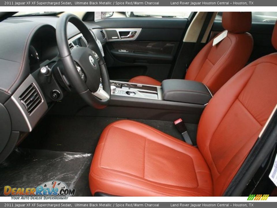 Spice Red/Warm Charcoal Interior - 2011 Jaguar XF XF Supercharged Sedan Photo #3