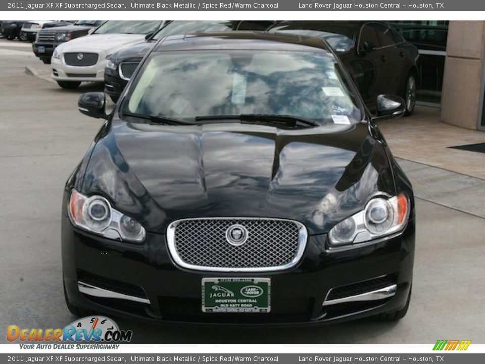 2011 Jaguar XF XF Supercharged Sedan Ultimate Black Metallic / Spice Red/Warm Charcoal Photo #6