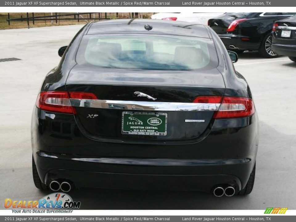 2011 Jaguar XF XF Supercharged Sedan Ultimate Black Metallic / Spice Red/Warm Charcoal Photo #9