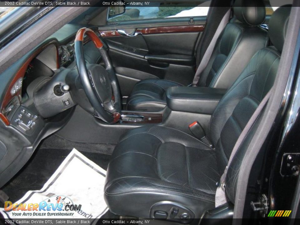 Black Interior 2002 Cadillac Deville Dts Photo 9