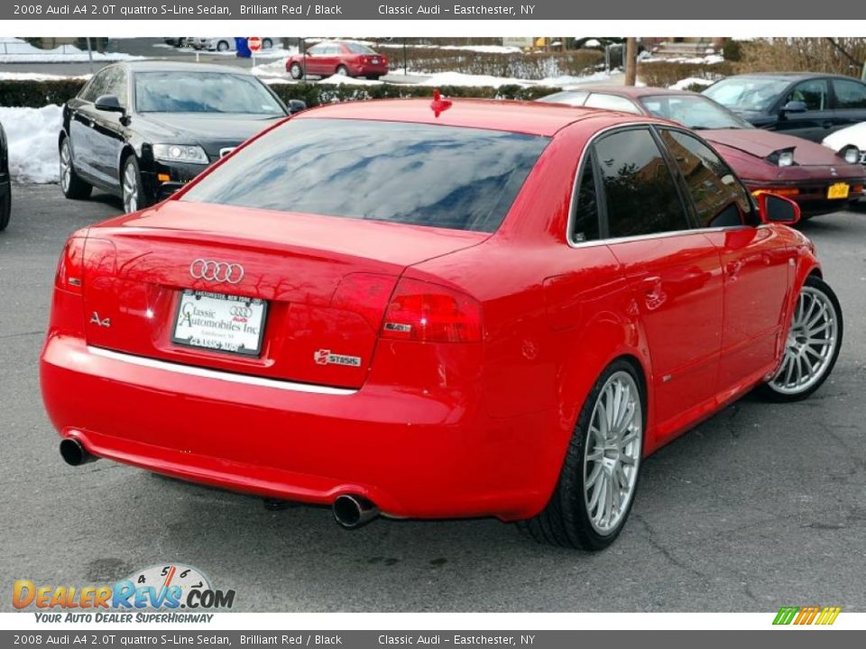 Brilliant Red 2008 Audi A4 2.0T quattro S-Line Sedan Photo #2