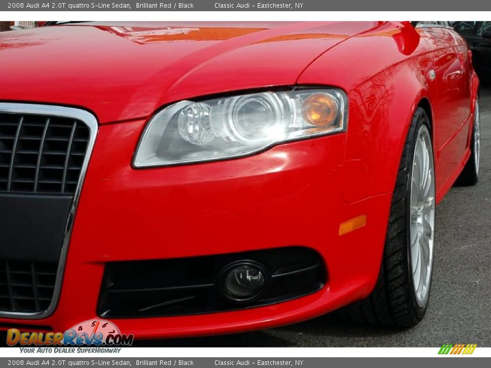 2008 Audi A4 2.0T quattro S-Line Sedan Brilliant Red / Black Photo #8
