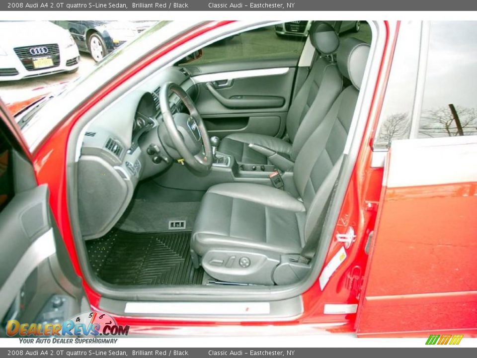 Black Interior - 2008 Audi A4 2.0T quattro S-Line Sedan Photo #20