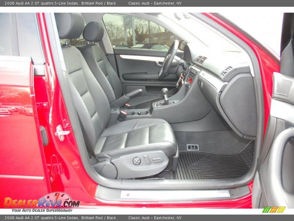 Black Interior - 2008 Audi A4 2.0T quattro S-Line Sedan Photo #23
