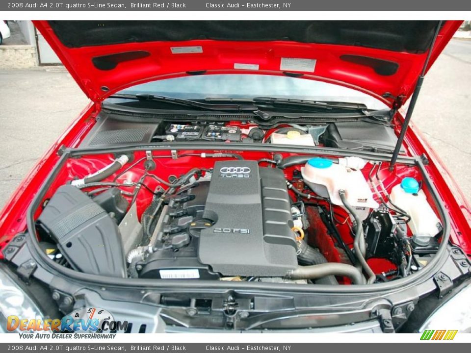 2008 Audi A4 2.0T quattro S-Line Sedan 2.0 Liter FSI Turbocharged DOHC 16-Valve VVT 4 Cylinder Engine Photo #26