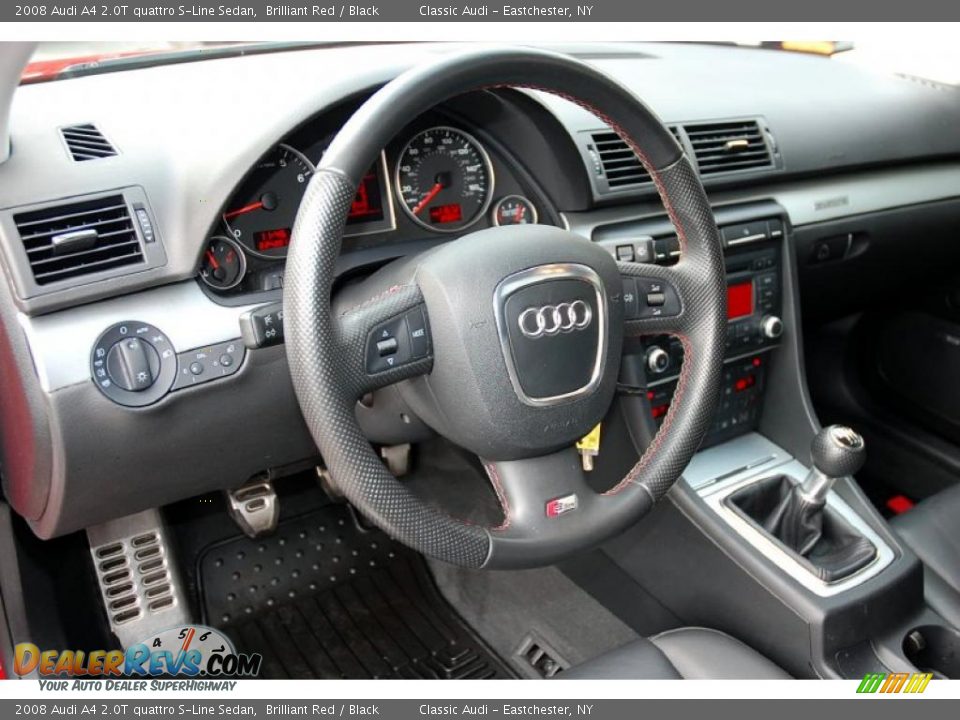 Dashboard of 2008 Audi A4 2.0T quattro S-Line Sedan Photo #28