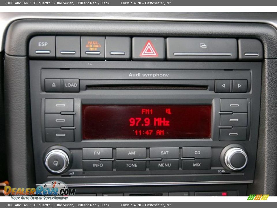 Controls of 2008 Audi A4 2.0T quattro S-Line Sedan Photo #29