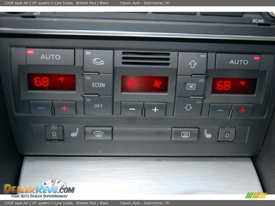 Controls of 2008 Audi A4 2.0T quattro S-Line Sedan Photo #30