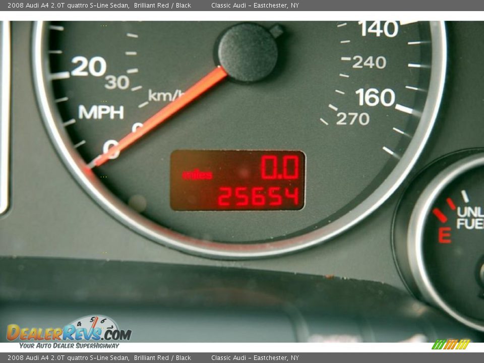2008 Audi A4 2.0T quattro S-Line Sedan Brilliant Red / Black Photo #32