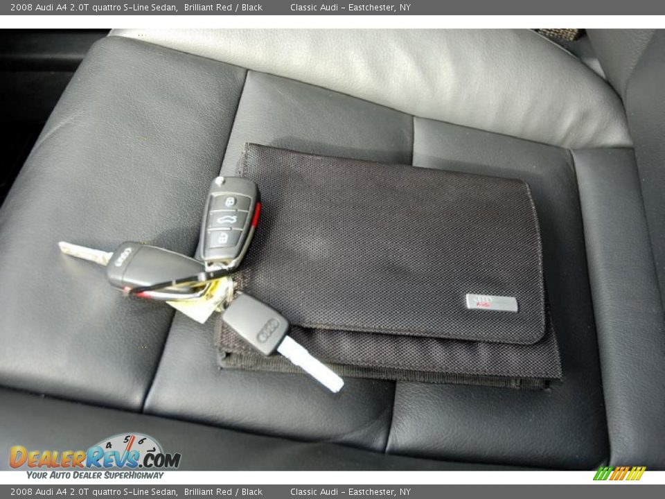 2008 Audi A4 2.0T quattro S-Line Sedan Brilliant Red / Black Photo #35