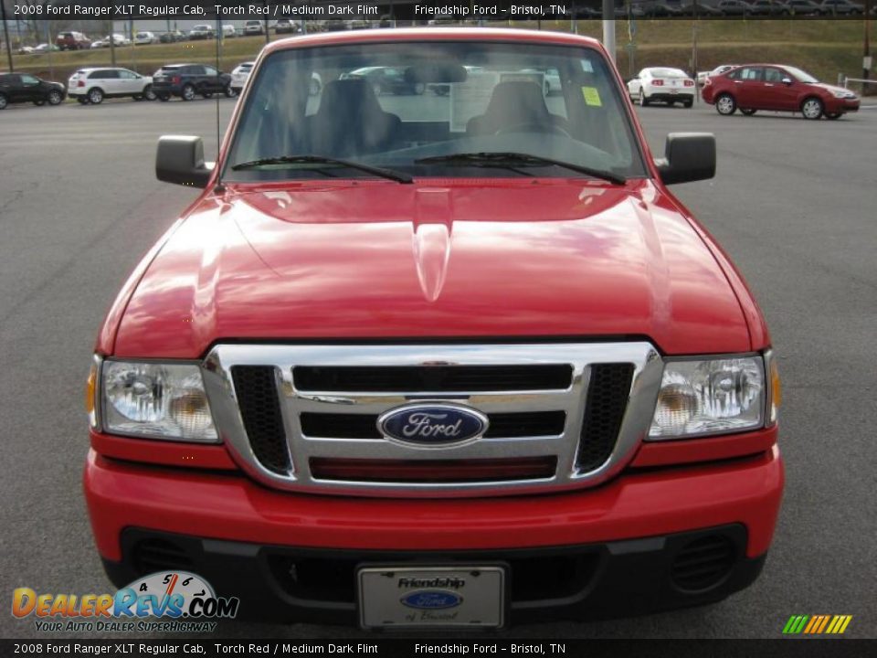 2008 Ford Ranger XLT Regular Cab Torch Red / Medium Dark Flint Photo #3
