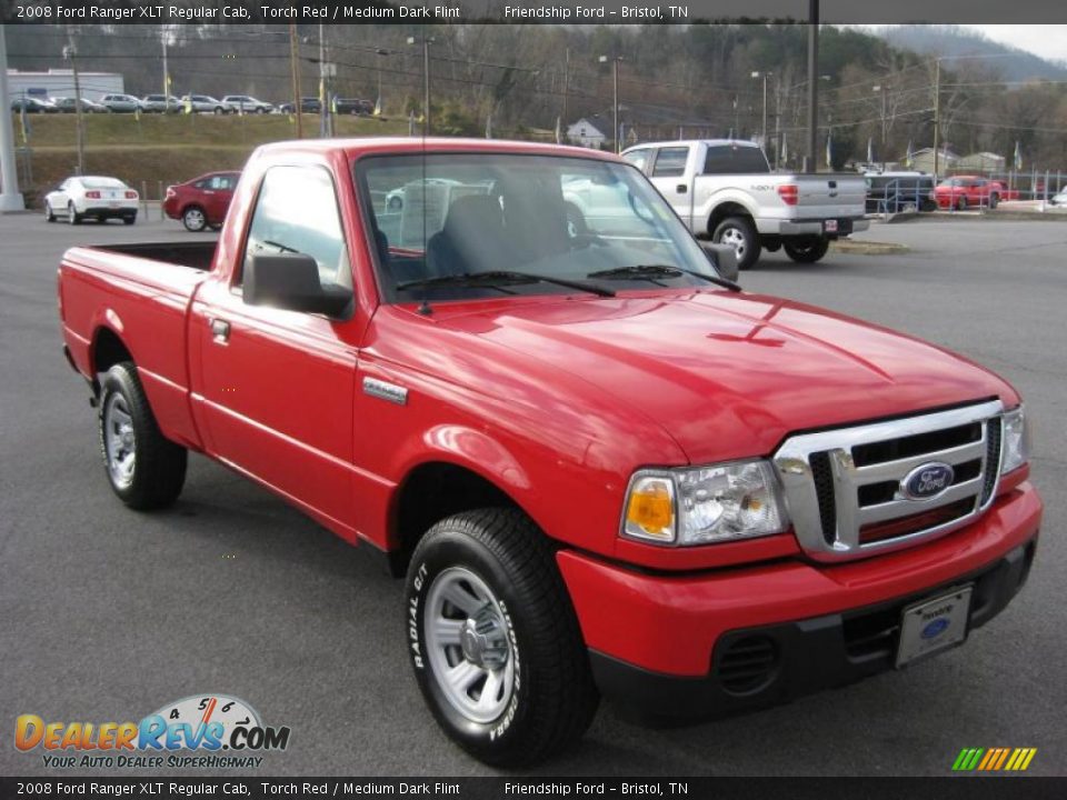 2008 Ford Ranger XLT Regular Cab Torch Red / Medium Dark Flint Photo #4