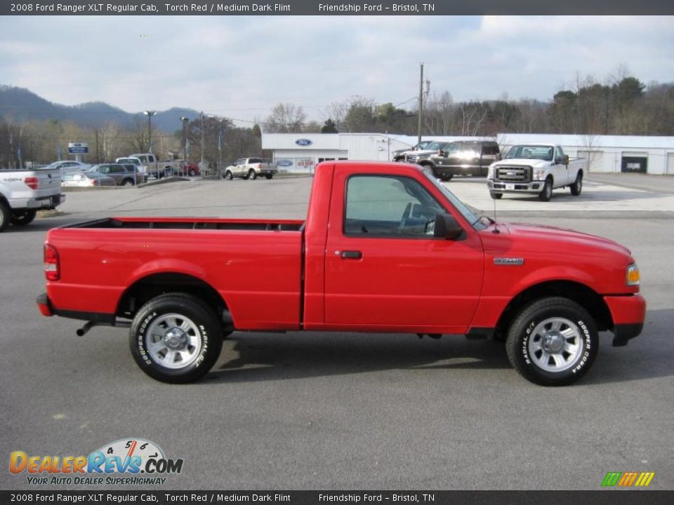 Torch Red 2008 Ford Ranger XLT Regular Cab Photo #5