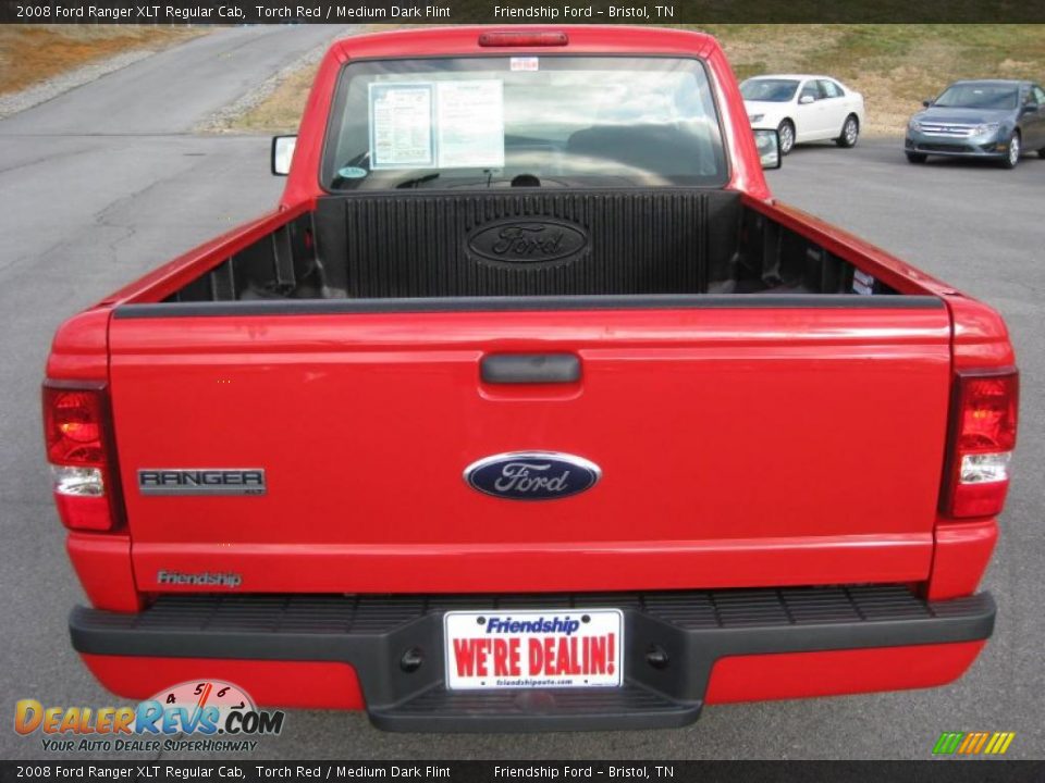 2008 Ford Ranger XLT Regular Cab Torch Red / Medium Dark Flint Photo #7