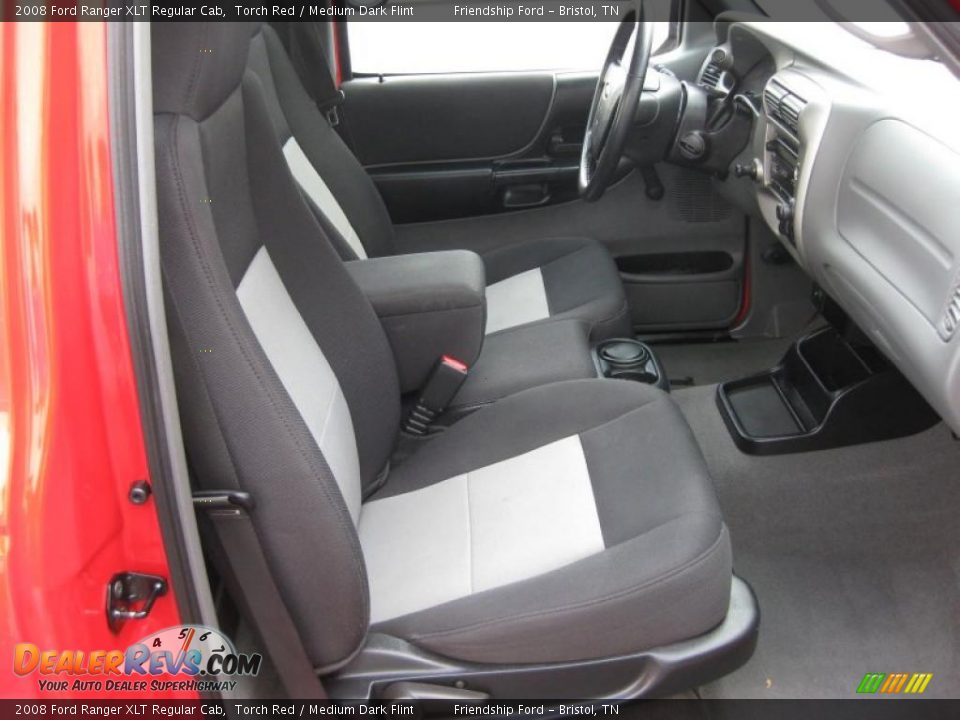 Medium Dark Flint Interior - 2008 Ford Ranger XLT Regular Cab Photo #16