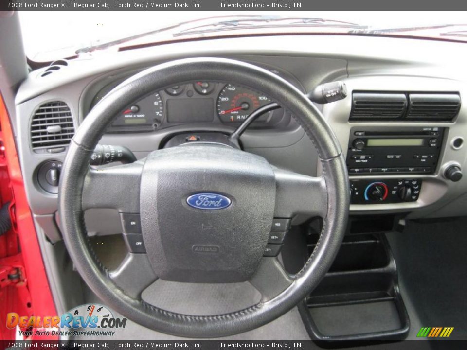 2008 Ford Ranger XLT Regular Cab Steering Wheel Photo #19