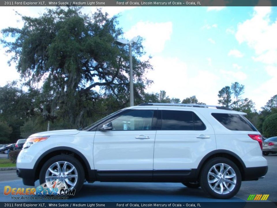 White Suede 2011 Ford Explorer XLT Photo #2