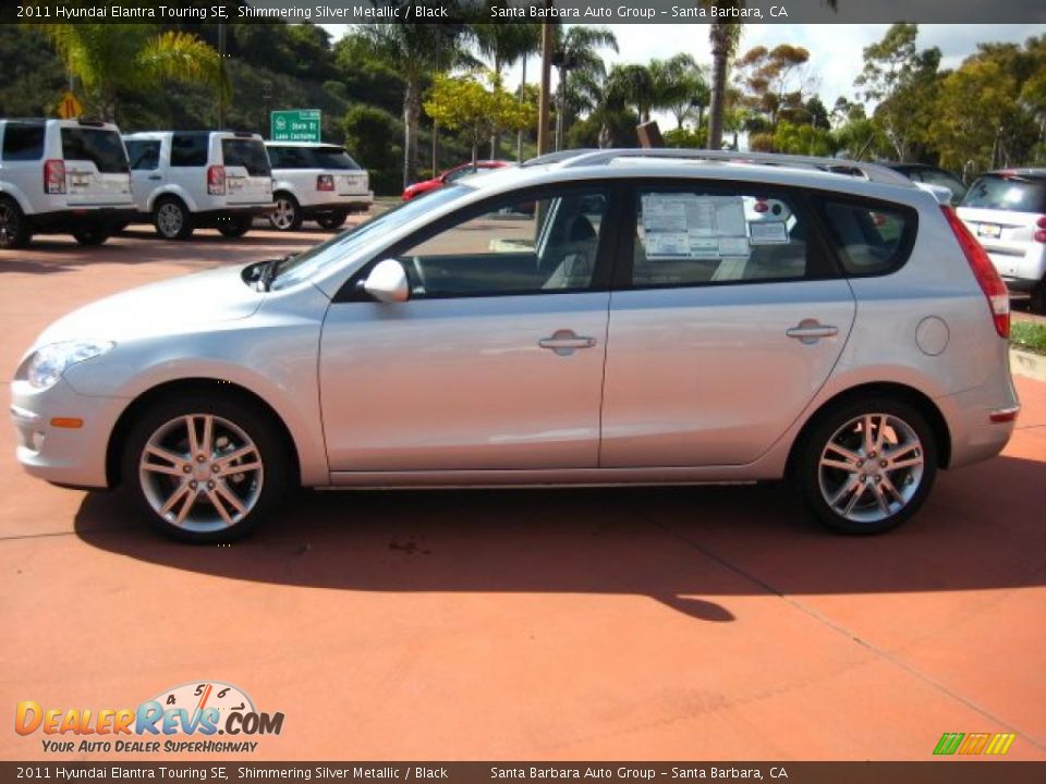2011 Hyundai Elantra Touring SE Shimmering Silver Metallic / Black Photo #2