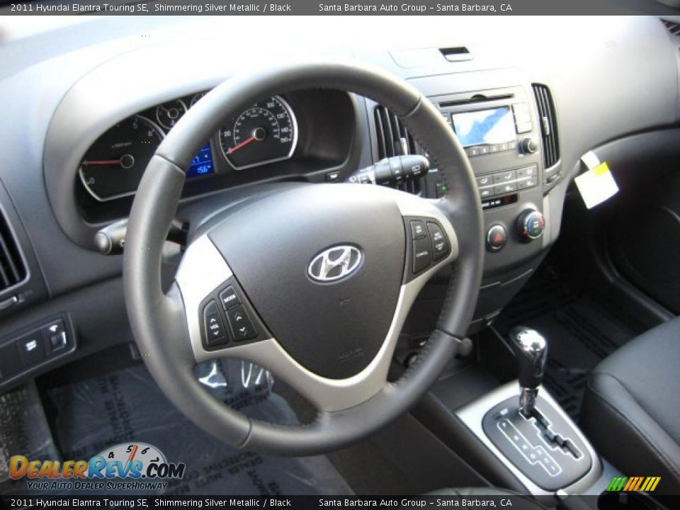 Black Interior - 2011 Hyundai Elantra Touring SE Photo #4