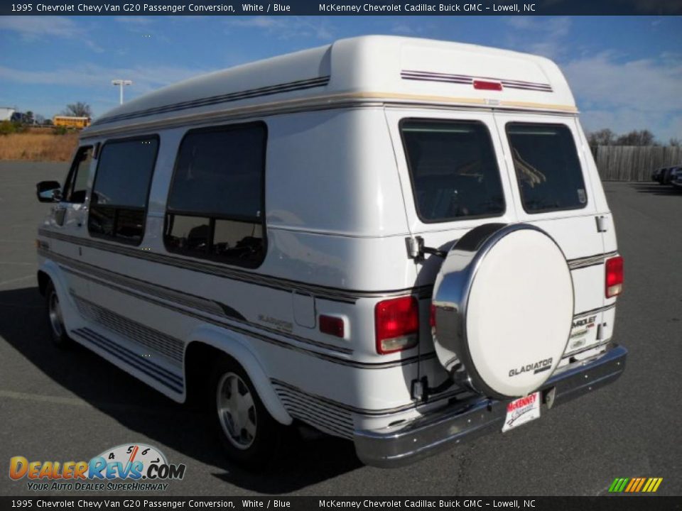 1995 Chevrolet Chevy Van G20 Passenger Conversion White / Blue Photo #2