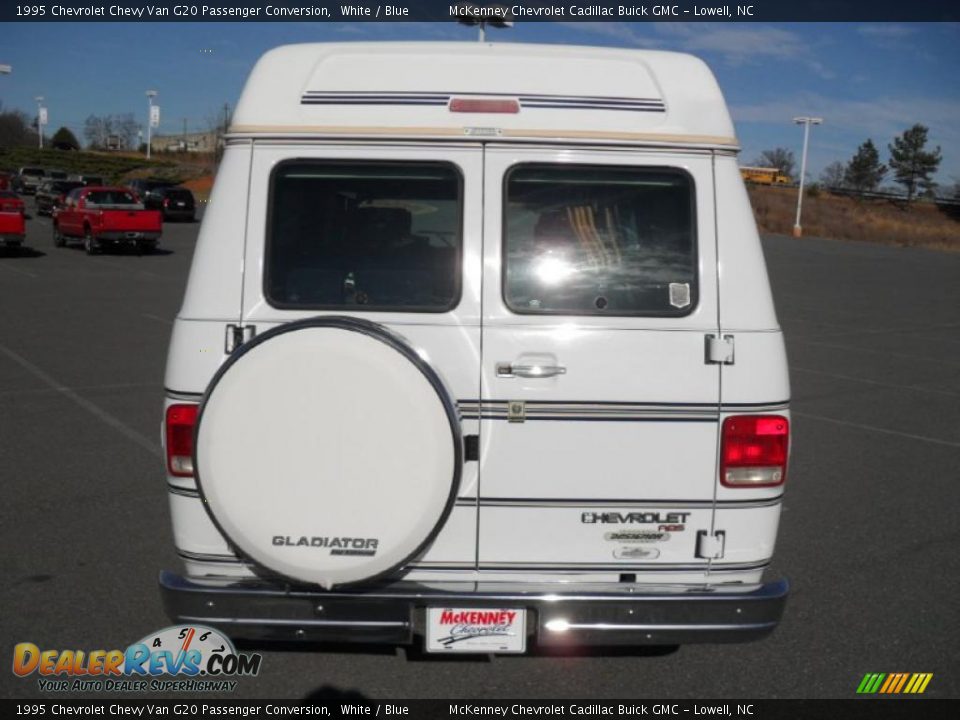 1995 Chevrolet Chevy Van G20 Passenger Conversion White / Blue Photo #3