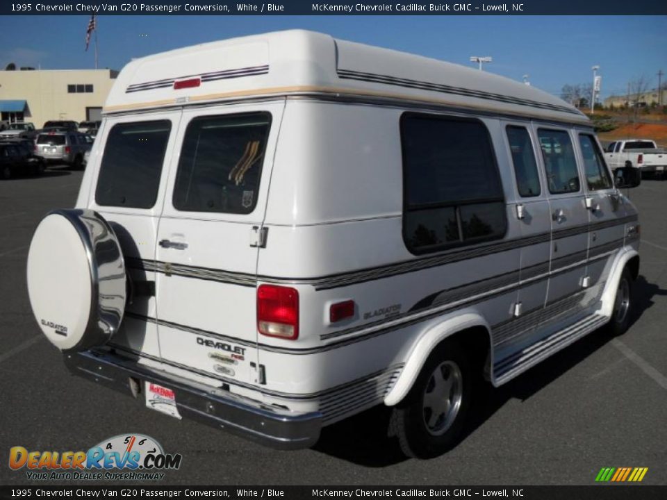 1995 Chevrolet Chevy Van G20 Passenger Conversion White / Blue Photo #4