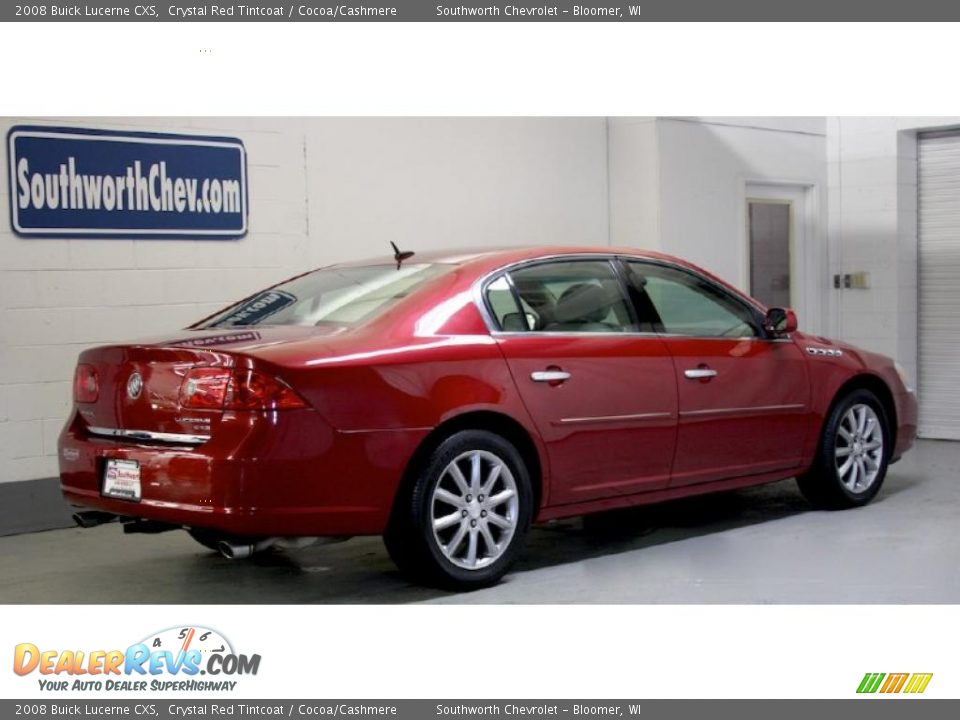 2008 Buick Lucerne CXS Crystal Red Tintcoat / Cocoa/Cashmere Photo #2