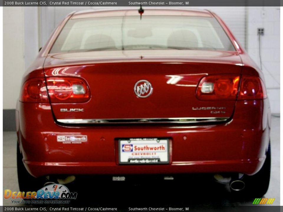 2008 Buick Lucerne CXS Crystal Red Tintcoat / Cocoa/Cashmere Photo #4