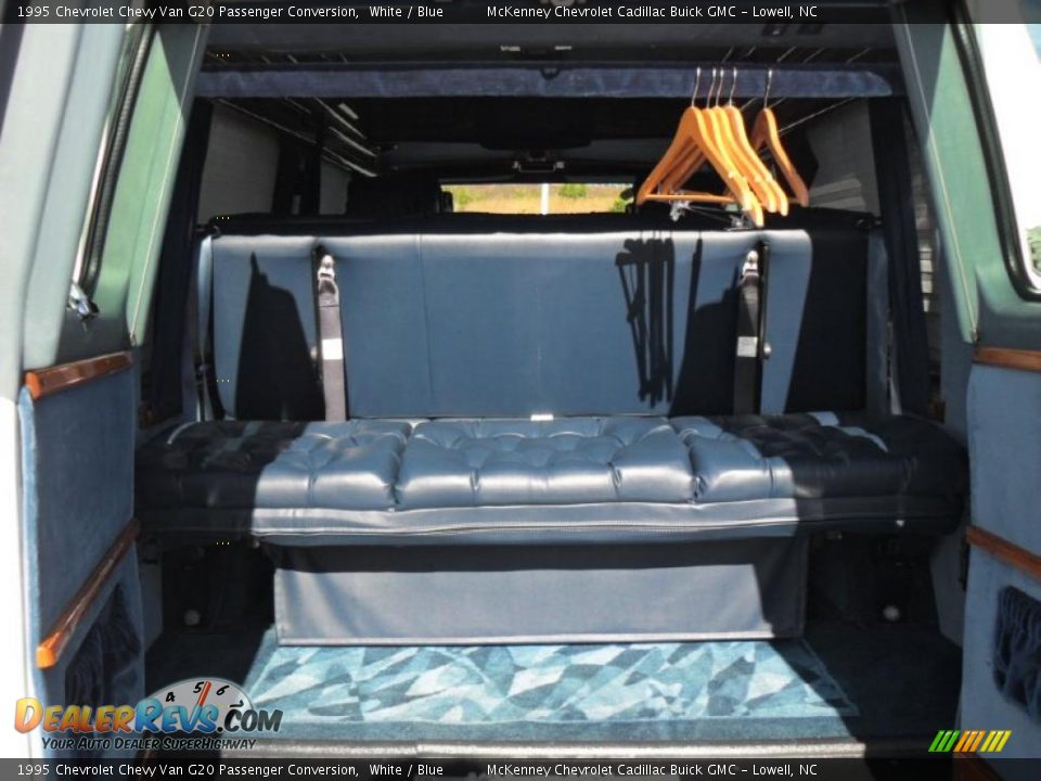 1995 Chevrolet Chevy Van G20 Passenger Conversion White / Blue Photo #16