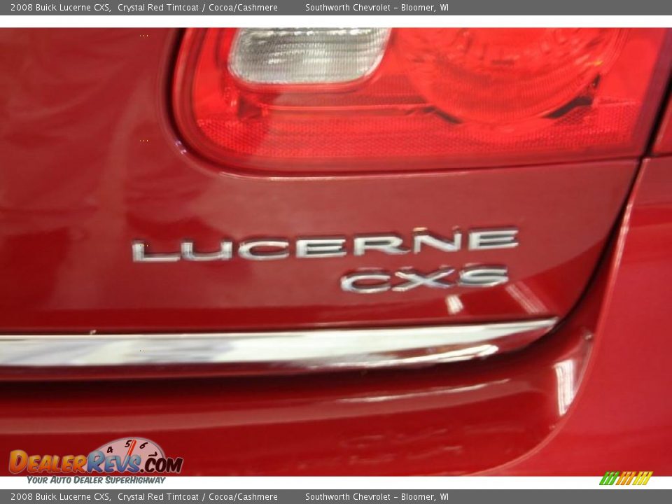 2008 Buick Lucerne CXS Crystal Red Tintcoat / Cocoa/Cashmere Photo #6