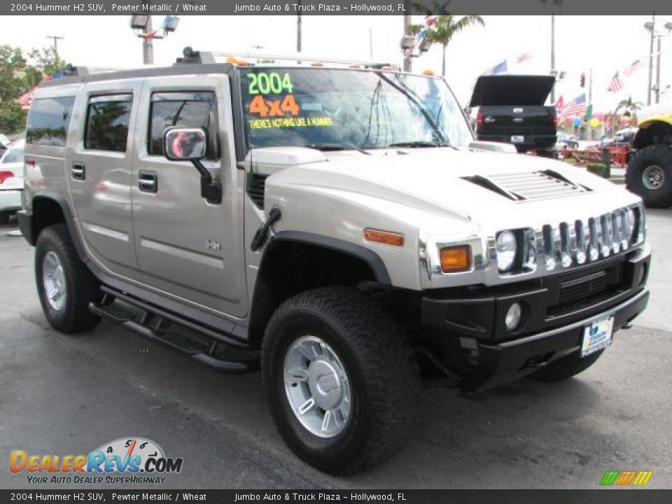 2004 Hummer H2 SUV Pewter Metallic / Wheat Photo #1