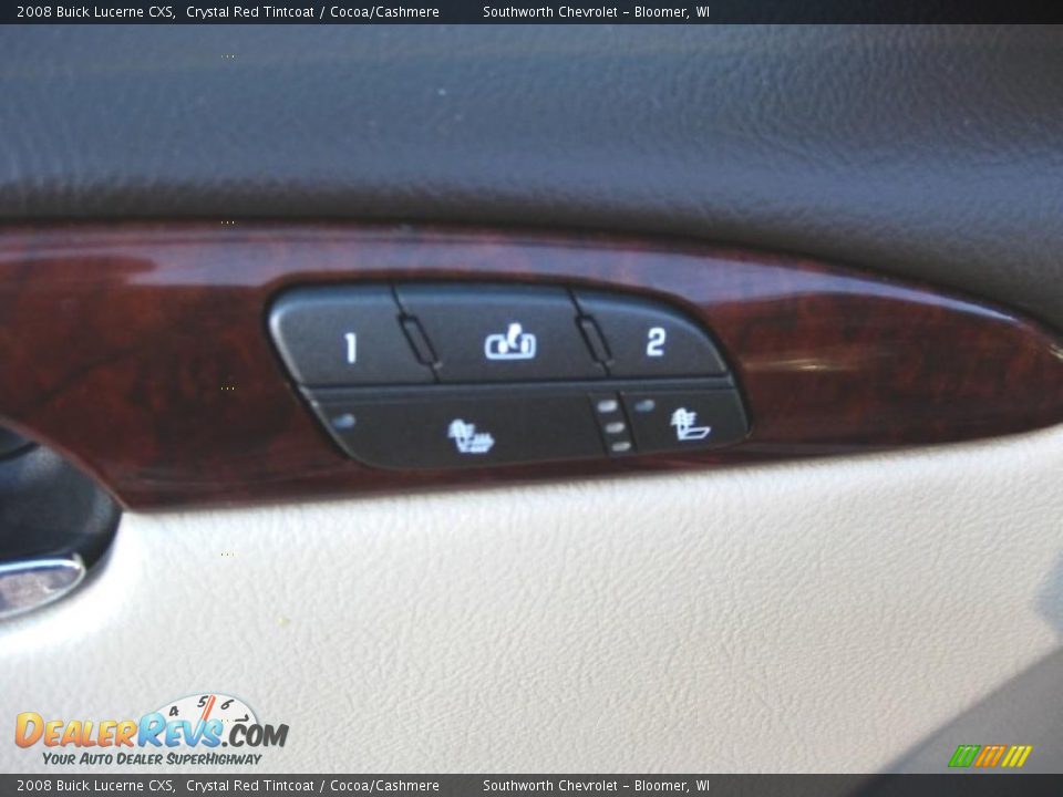 2008 Buick Lucerne CXS Crystal Red Tintcoat / Cocoa/Cashmere Photo #13