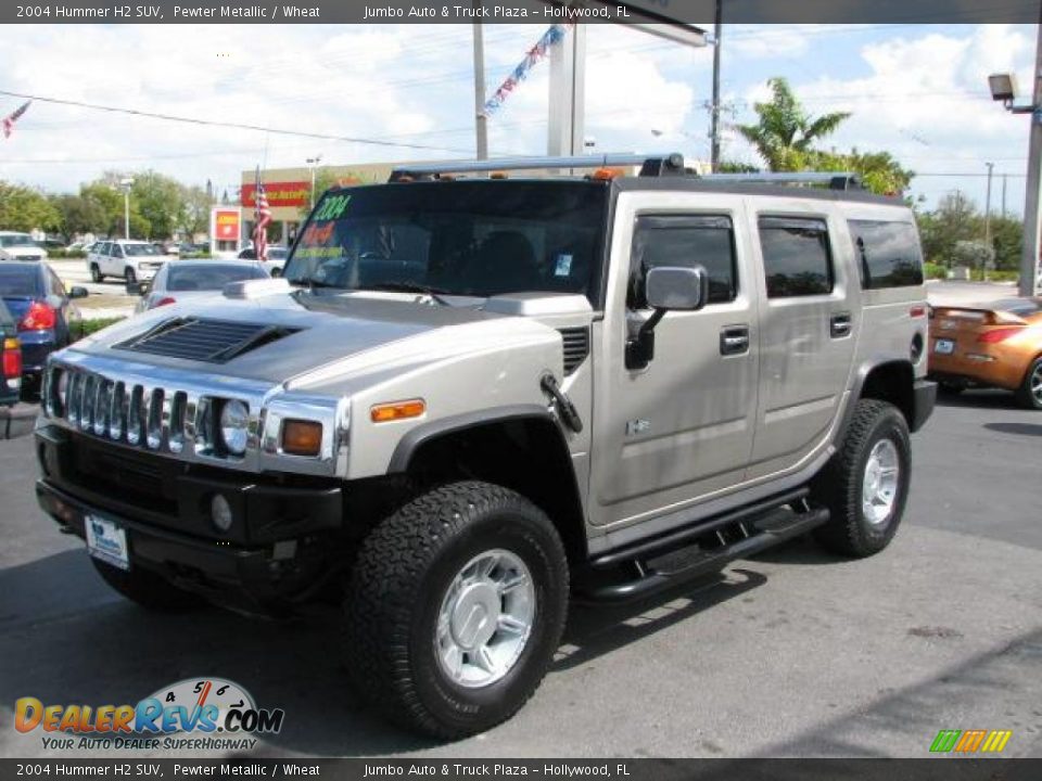 2004 Hummer H2 SUV Pewter Metallic / Wheat Photo #5