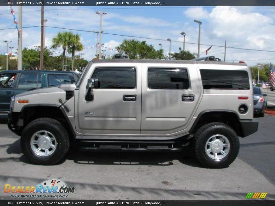 2004 Hummer H2 SUV Pewter Metallic / Wheat Photo #6