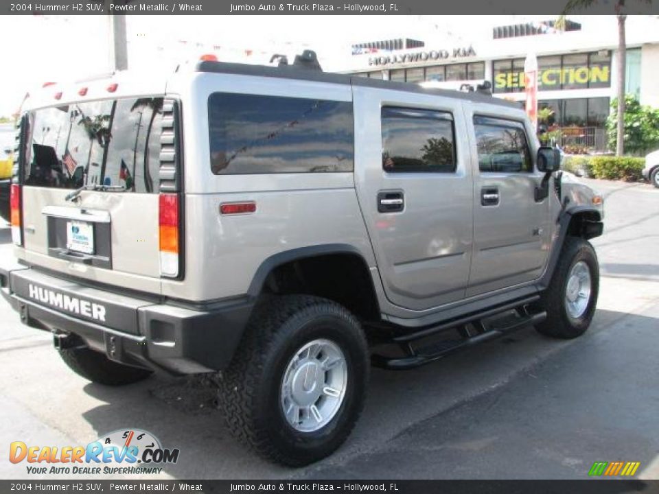 2004 Hummer H2 SUV Pewter Metallic / Wheat Photo #12