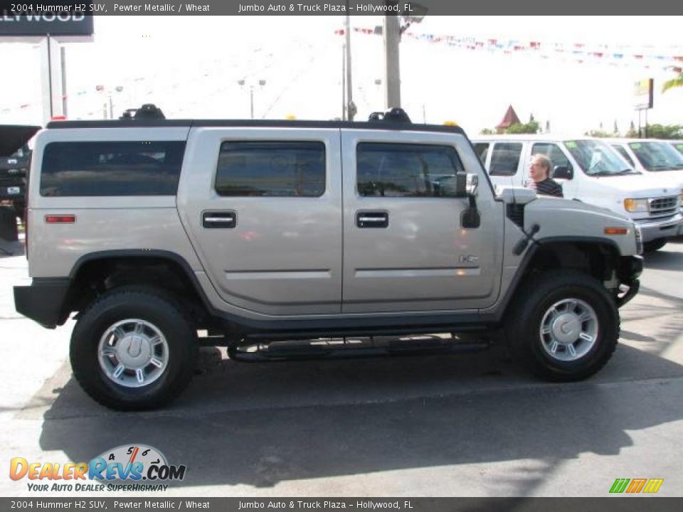 2004 Hummer H2 SUV Pewter Metallic / Wheat Photo #13