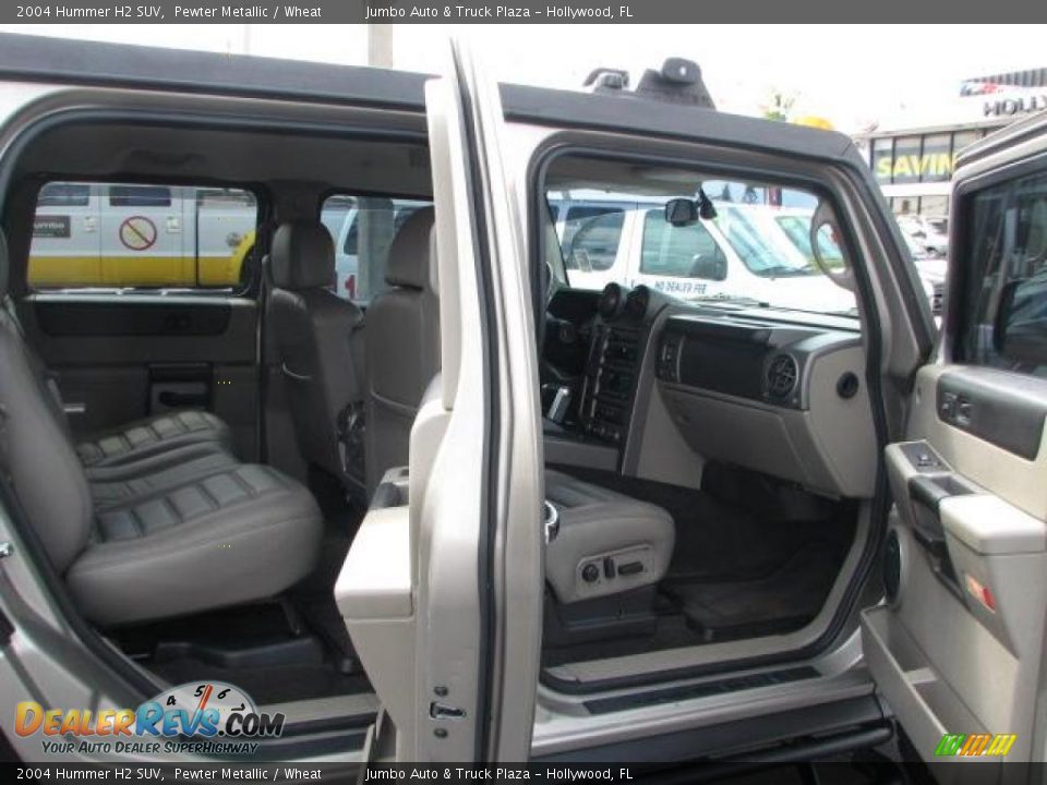 2004 Hummer H2 SUV Pewter Metallic / Wheat Photo #14