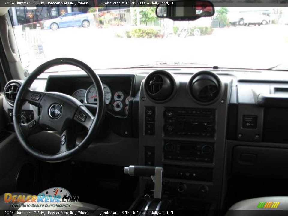 2004 Hummer H2 SUV Pewter Metallic / Wheat Photo #19