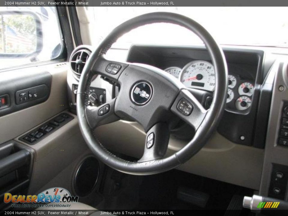 2004 Hummer H2 SUV Pewter Metallic / Wheat Photo #20