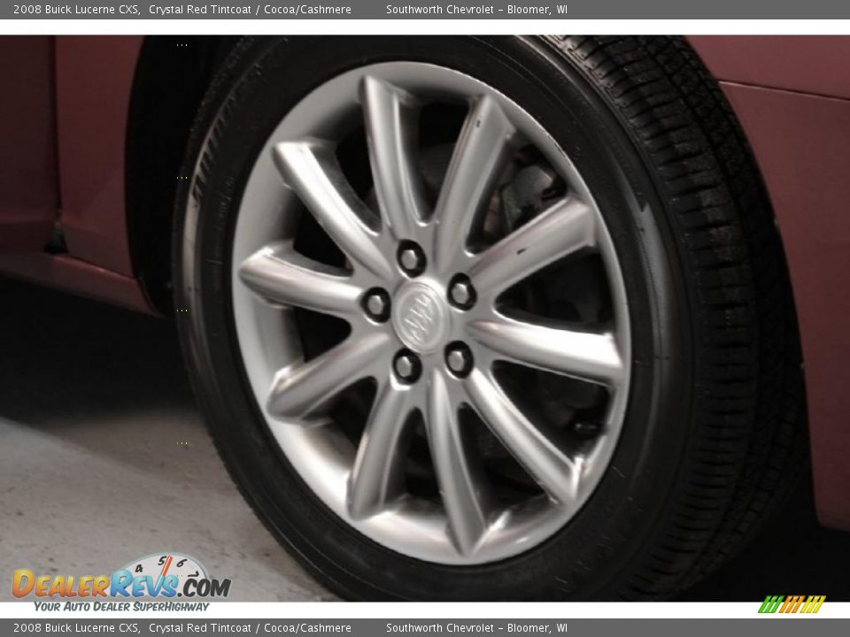 2008 Buick Lucerne CXS Crystal Red Tintcoat / Cocoa/Cashmere Photo #17